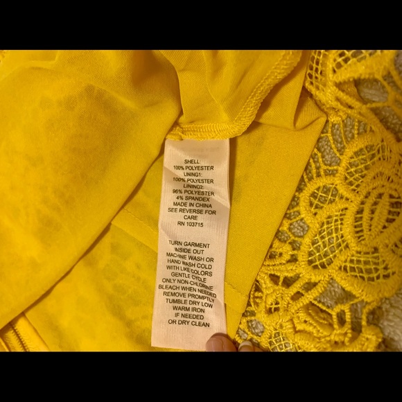 NWT! Nanette Lepore Lace Top. Lemon Zest color. - Picture 9 of 9